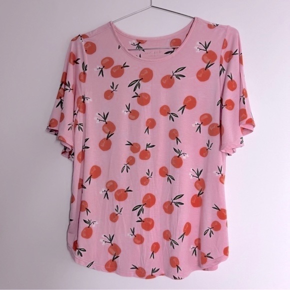 Kate Spade Garden Party Clementine Print Modal Summer Pajama Top XS - Picture 2 of 10